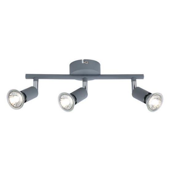 Imagine Spot metal mobil 3 lumini 3xGU10 max 7W 300x80x125mm gri Arte Illumina Vorraș