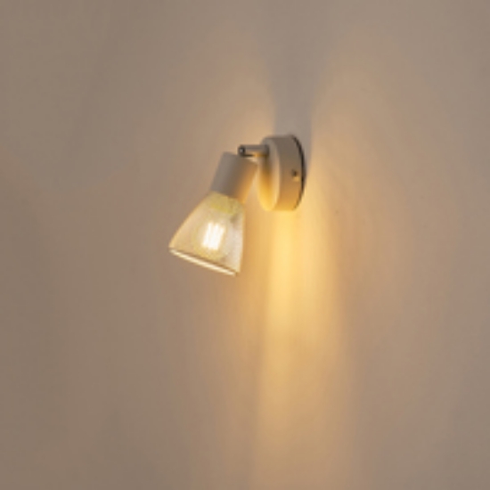 Imagine Spot cu plasă metalică 1XE14 Max 8W 80X80X125mm Alb Arte Illumina Meshy