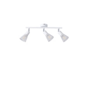 Imagine Spot cu plasă metalică 3 lumini 3XE14 max 8W 390X80X145mm alb Arte Illumina Meshy