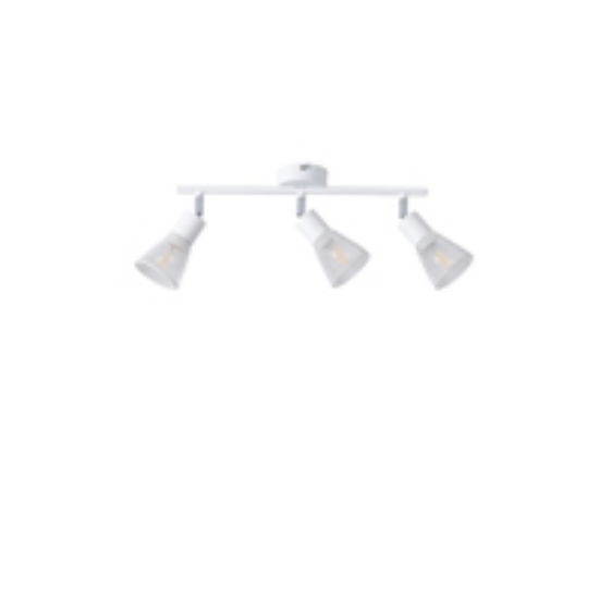 Imagine Spot cu plasă metalică 3 lumini 3XE14 max 8W 390X80X145mm alb Arte Illumina Meshy