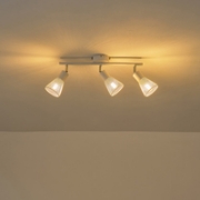 Imagine Spot cu plasă metalică 3 lumini 3XE14 max 8W 390X80X145mm alb Arte Illumina Meshy