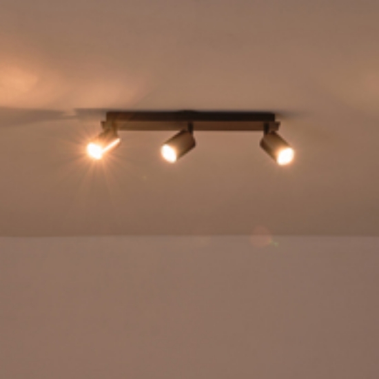 Imagine Spot Aluminium 3Lumină 3XGU10 Max 7W 450X120mm Gri Arte Illumina Luxy