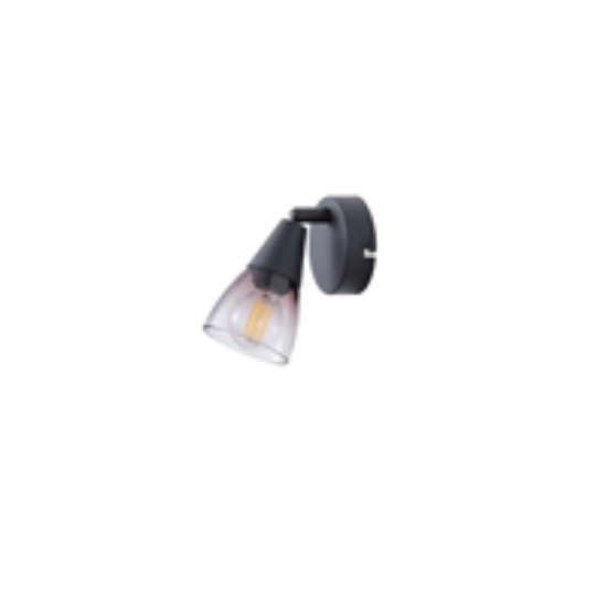 Imagine Spot metal glass 1XE14 max 8W 80x165mm transparent Arte Illumina Classy