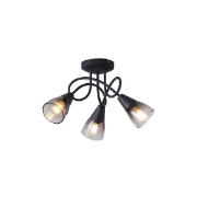 Imagine Spot Metal Glass 3light 3xe14 Max 8W 380X185mm Transparent Arte Illumina Classy
