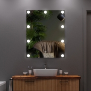 Imagine Oglindă de machiaj paralelogram 85-265V LED 9W 1000Lm 3CCT (3500-4000-5000K) 400X500mm alb Arte Illumina Loge