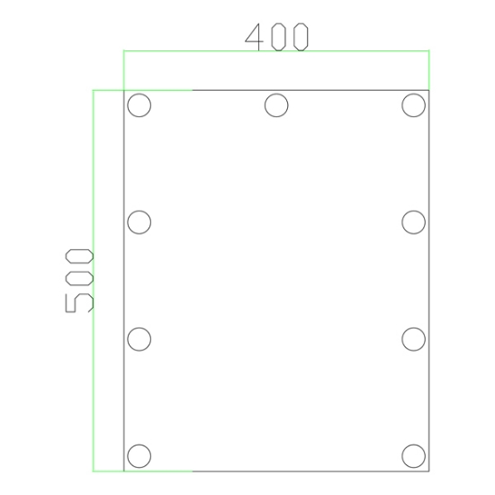 Imagine Oglindă de machiaj paralelogram 85-265V LED 9W 1000Lm 3CCT (3500-4000-5000K) 400X500mm alb Arte Illumina Loge