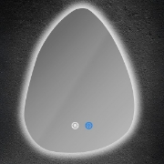 Imagine Oglindă ovală cu LED tactil dimabil antifog 13W 1040Lm 3CCT (3000-4000-6000K) 500X700mm Arte Illumina Teara