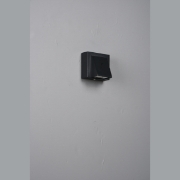 Imagine Aplica de perete din aluminiu 3W 289Lm 3000K 82X78X65mm IP54 neagră Arte Illumina