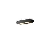 Imagine Aplica de perete din aluminiu 24W 828Lm 3000K 300X50X80mm IP54 neagră Arte Illumina