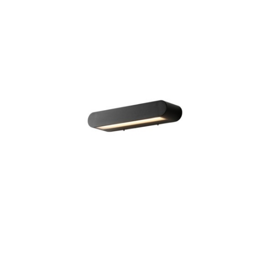 Imagine Aplica de perete din aluminiu 24W 828Lm 3000K 300X50X80mm IP54 neagră Arte Illumina