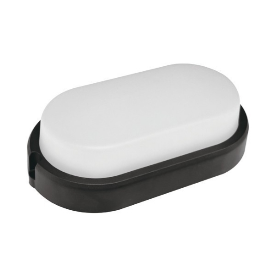 Imagine Aplica LED plastic oval 15W 218X113X50mm 4000K neagră Arte Illumina