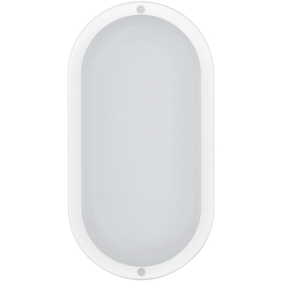 Imagine Aplica LED plastic oval 15W 1350Lm 3CCT (3000-4000-6500K) 200X96X46mm alb Arte Illumina