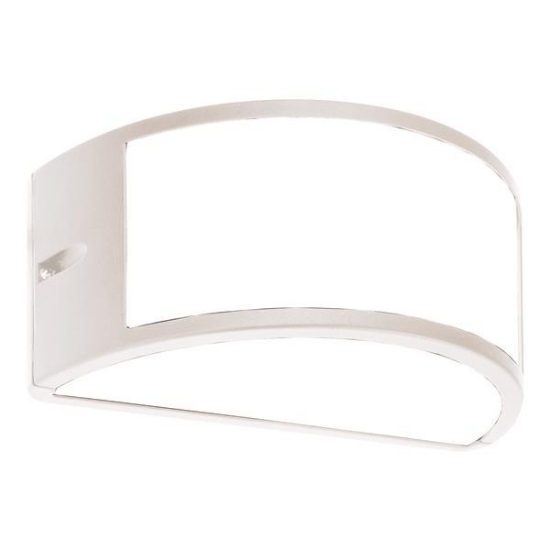 Imagine Aplica ovală E27 max 10W LED 220X121X108mm IP54 albă Arte Illumina