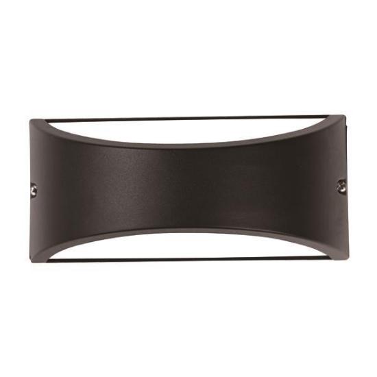 Imagine Aplica ovală PRO neagră E27 max 10W LED 220X99X100mm IP54 Arte Illumina