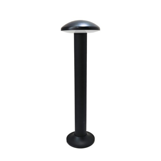 Imagine Lumină de podea cu LED-uri din plastic 12W 600Lm 3CCT (3000-4000-6500K) 180x180x330mm IP65 neagră Arte Illumina