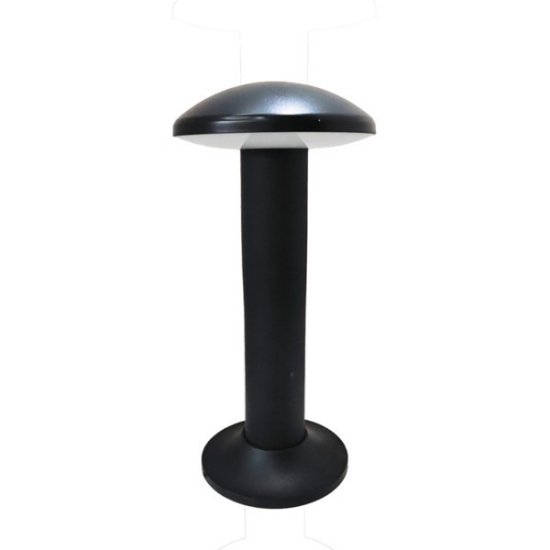 Imagine Lumină de podea cu coloană din plastic LED 12W 600Lm 3CCT (3000-4000-6500K) 180x180x600mm IP65 Negru Arte Illumina