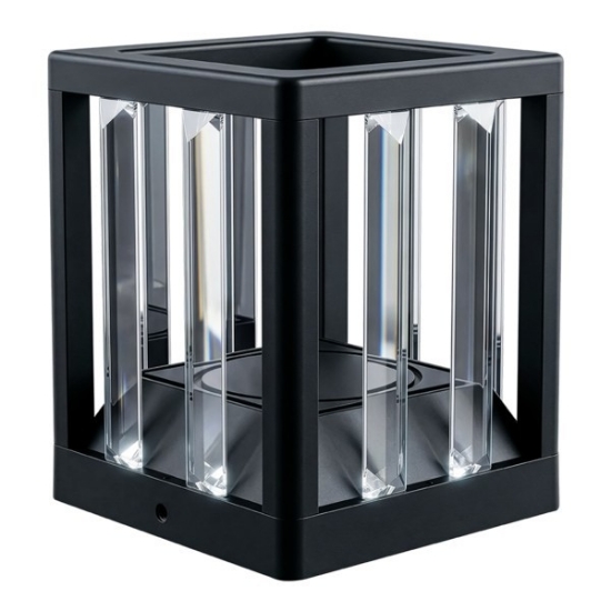 Imagine Lumină de podea/pilar din aluminiu/sticlă 12W 244Lm 3000K 150X150X160mm IP65 Negru Arte Illumina