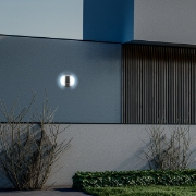 Imagine Aplica  de perete rotundă cu panou solar 5W 500Lm 4000K IP54 Negru Arte Illumina
