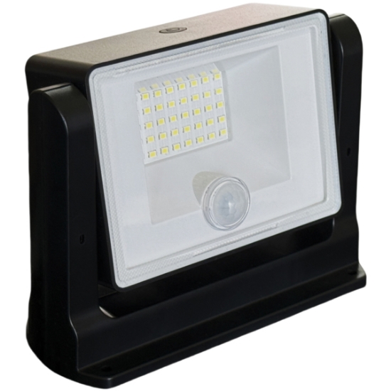 Imagine Lampa de inundație solară 10W 1000Lm 6500K IP65 152X121X59mm cu senzor de mișcare - rotație automată Arte Illumina