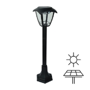 Imagine Lumină solară de perete cu post și senzor de mișcare 3W 400Lm 166X166X715mm 3CCT ARTE ILLUMINA