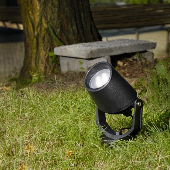 Imagine Fumagalli Minitommy-El Spike Floodlight cu Spike 2,9W GU10 2CCT (2700/4000K) 310X122X135mm Negru