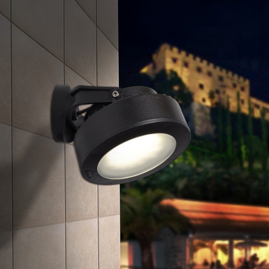 Imagine Fumagalli Tommy Floodlight 1XGX53 LED 3W 3CCT (3000K-4000K-6500K) Negru