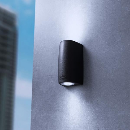 Imagine Fumagalli Marta 90 2L Aplica Up/Down 2xGU10 2,9W 2CCT(2700K-4000K) 170X92mm Negru