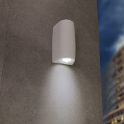Imagine Fumagalli Marta 90 1L Aplice Perete 1XGU10 LED 2,9W 2CCT(2700K-4000K) 170mmX92mm Alb