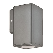 Imagine Aplica de perete pătrată din plastic 1xGU10 Max 7W gri Arte Illumina