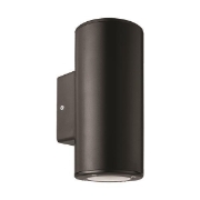 Imagine Aplica de perete rotund cu iluminare sus-jos din plastic 1xGU10 Max 7W neagră Arte Illumina