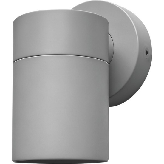 Imagine Aplica de perete rotund din plastic GU10 max 5W 73x113mm IP65 gri Arte Illumina