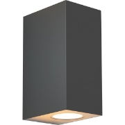 Imagine Aplica de perete Updown pătrată 2XGU10 Max 5W 147X70X90mm IP65 Grafit Arte Illumina