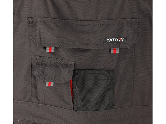 Imagine PANTALONI LUCRU CU PIEPTAR, BASALT, M