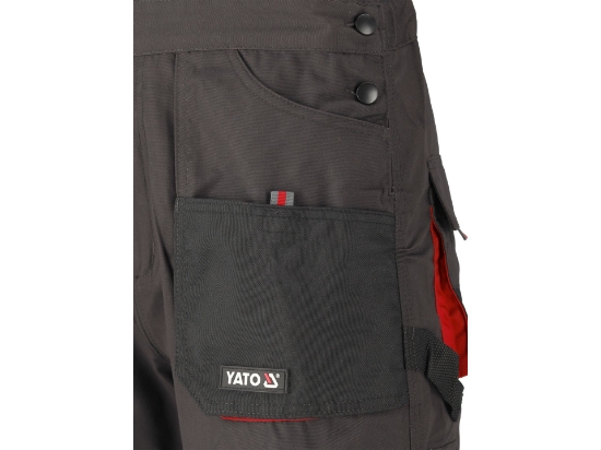 Imagine PANTALONI LUCRU CU PIEPTAR, BASALT, M