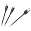 Imagine CABLU USB A - USB C/LIGHTNING (2+1) 1M
