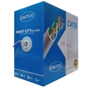 Imagine CABLU UTP CAT5E CUPRU 25AWG 0.45MM 305M EMTEX