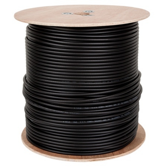 Imagine CABLU COAXIAL F690BV+GEL NEGRU TAMBUR 305M
