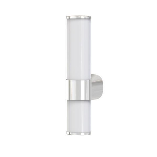Imagine Aplica de baie din plastic LED 6W 600Lm 3CCT (3000-4000-6000K) 128x350x400mm IP44 argintie Arte Illumina Breeze