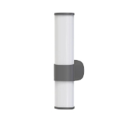 Imagine Aplica de baie din plastic LED 6W 600Lm 3CCT (3000-4000-6000K) 400X68mm IP44 neagră Arte Illumina Breeze