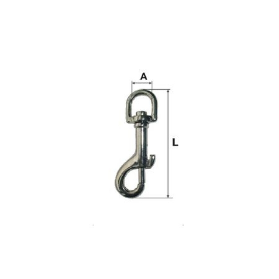 Imagine CARABINA BRELOC CU ARC SI INEL ROTATIV 11X53M