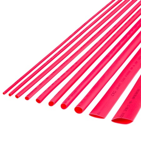 Imagine TUB TERMOCONTRACTABIL 10MM/1M ROSU SET 10 BUC
