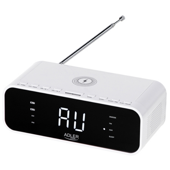 Imagine RADIO CU CEAS INCARCARE WIRELESS AD 1192 ALB ADLER