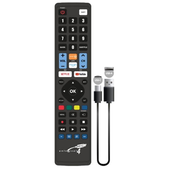 Imagine TELECOMANDA UNIVERSALA PROGRAMABILA USB-C 4:1
