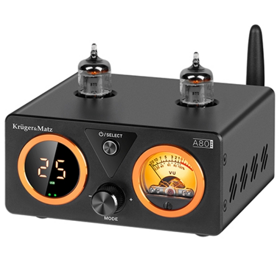 Imagine AMPLIFICATOR STEREO LAMPI 2X100W A80 PRO KRUGER&MATZ