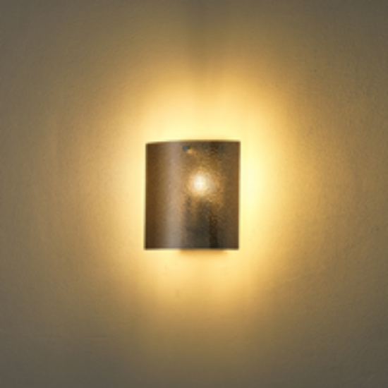 Imagine Aplica de perete metal-sticlă cu un singur bec 1XE14 max 8W 75X170X180mm negru Arte Illumina Folia