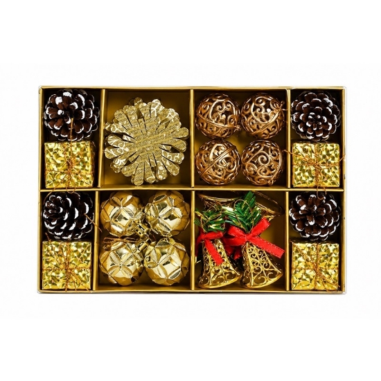 Imagine SET ORNAMENTE DE CRACIUN / AURIU - 24P.