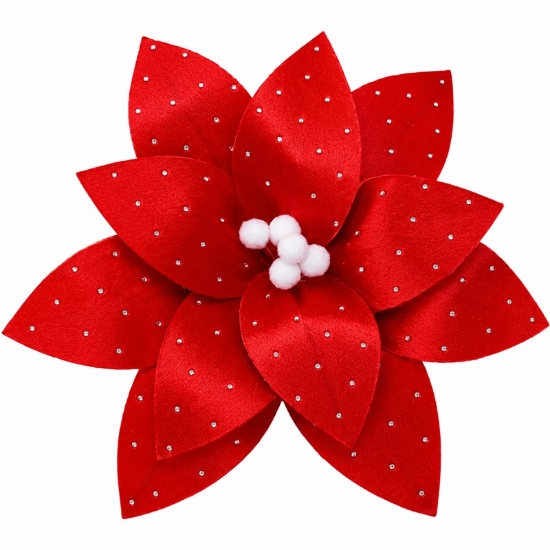 Imagine FLOARE DECORATIVA DE CRACIUN 26X15CM SYSDH-A3025083