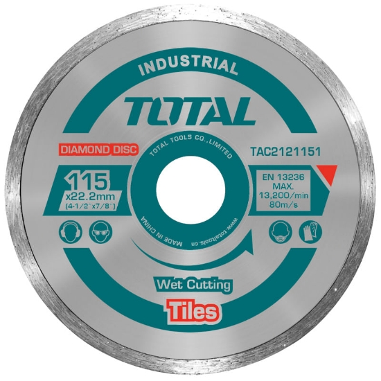 Imagine TOTAL - DISC DIAMANTAT CONTINUU - CERAMICA - UMED - 115MM (INDUSTRIAL)