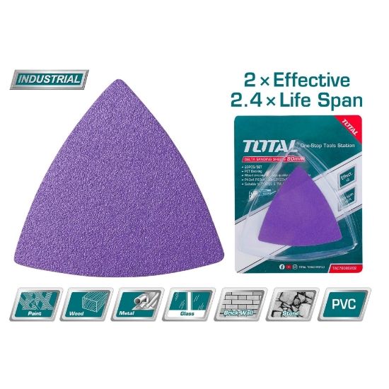 Imagine TOTAL - HARTIE ABRAZIVA DELTA 80MM P40,P60,P80,P120 INDUSTRIAL
