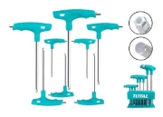 Imagine TOTAL - SET 8 CHEI IMBUS CU PUNCT IN T: 2-10MM, CR-V (INDUSTRIAL)